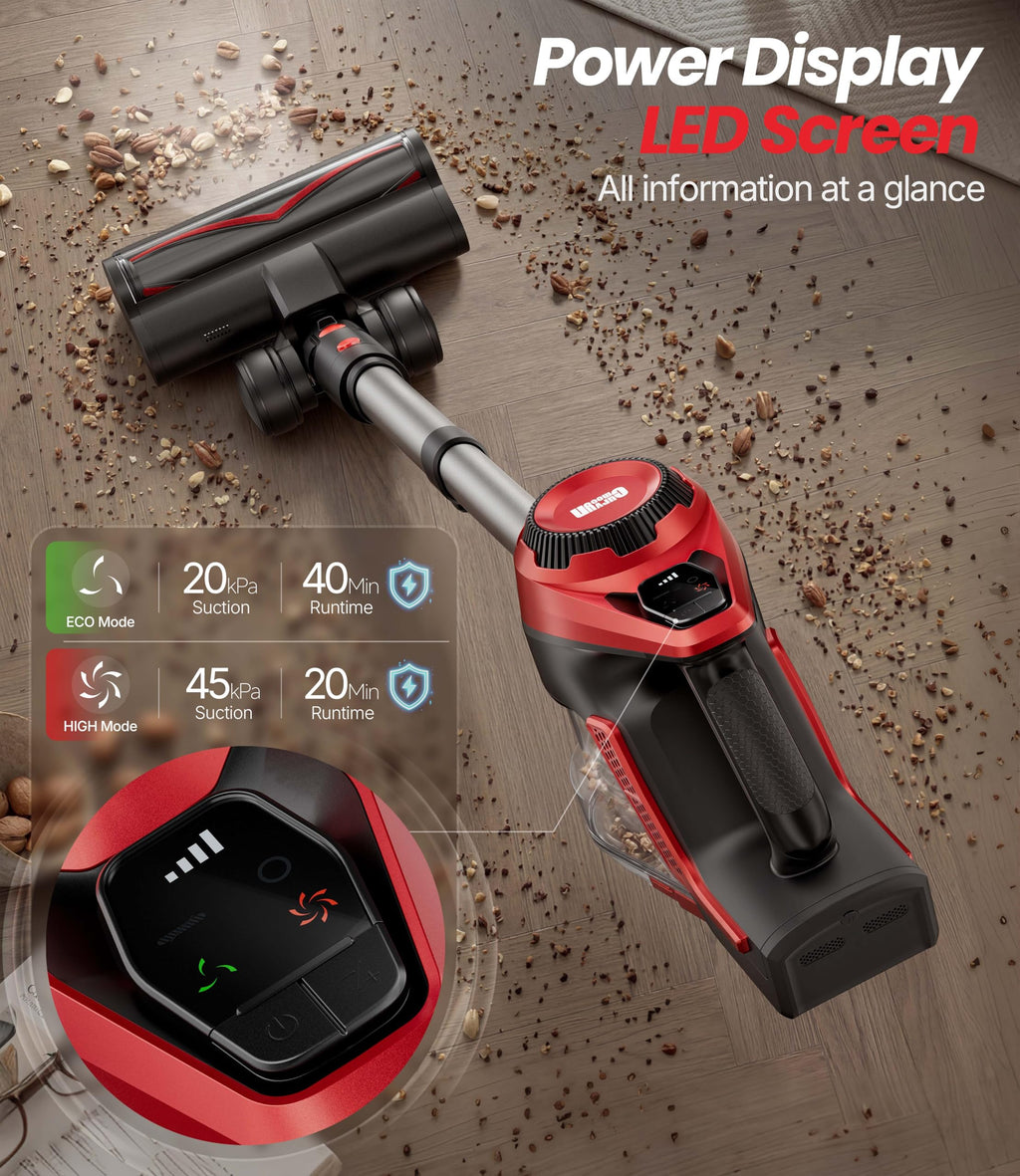 Cordless Stick Vacuum 45Kpa 1.5L Lightweight Handheld Vacuum Y859262