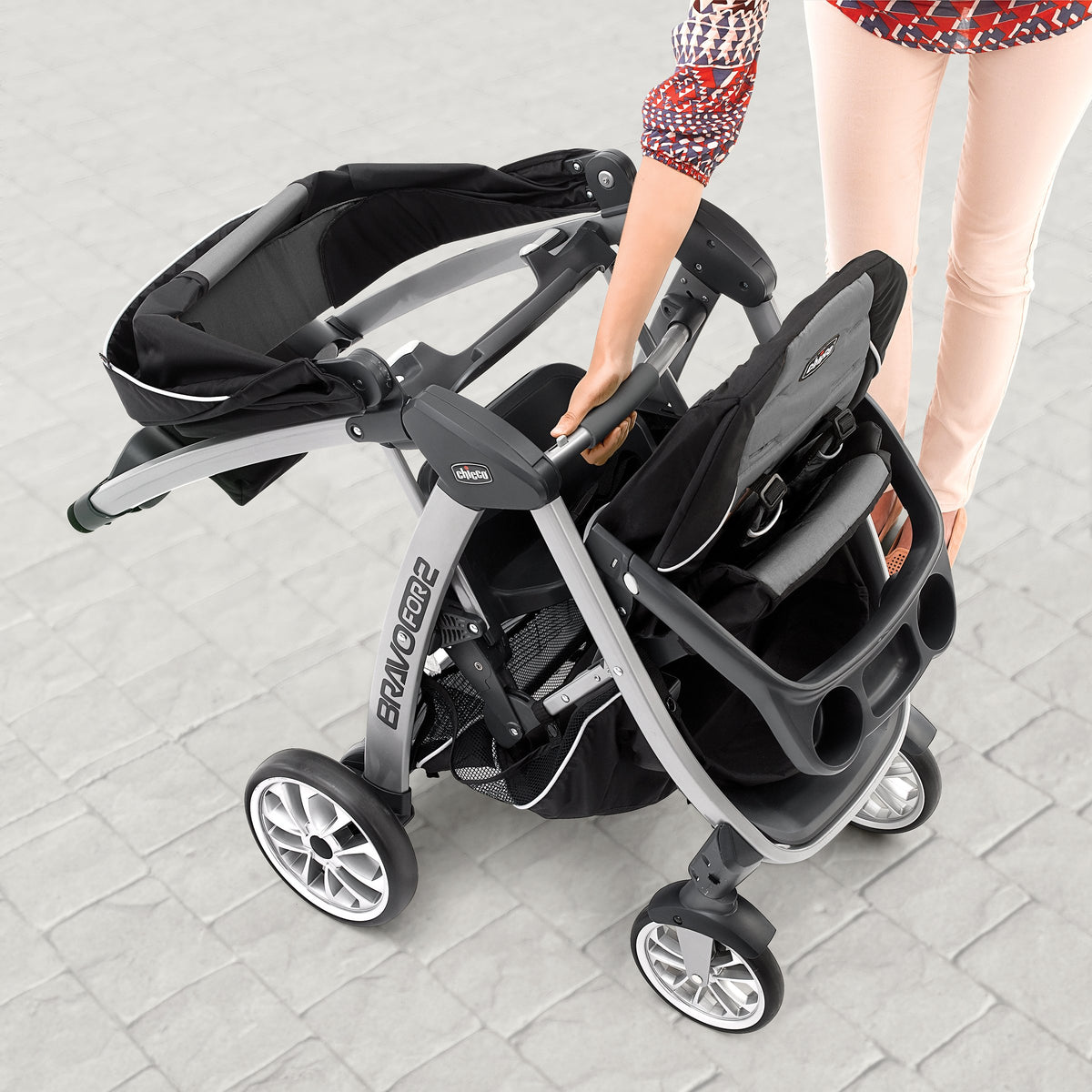 Double Stroller with Child & Parent Tray K932