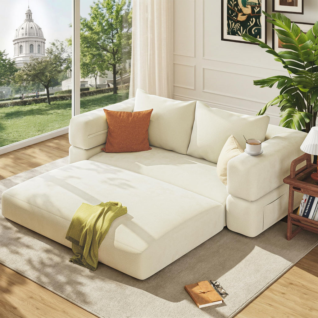 75'' Convertible Sofa Bed Queen R54697