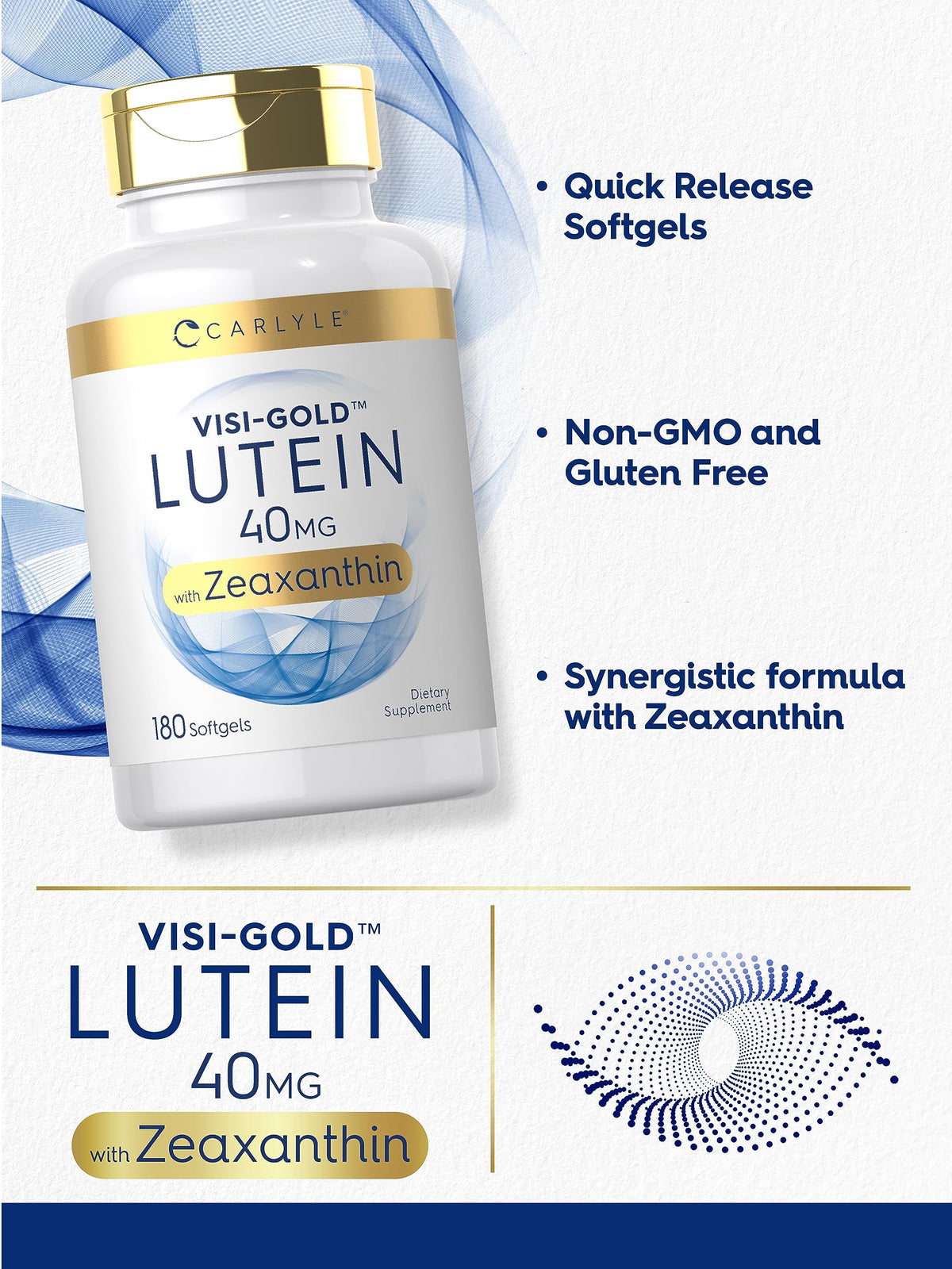Lutein and Zeaxanthin 40mg 180 Softgels I49239