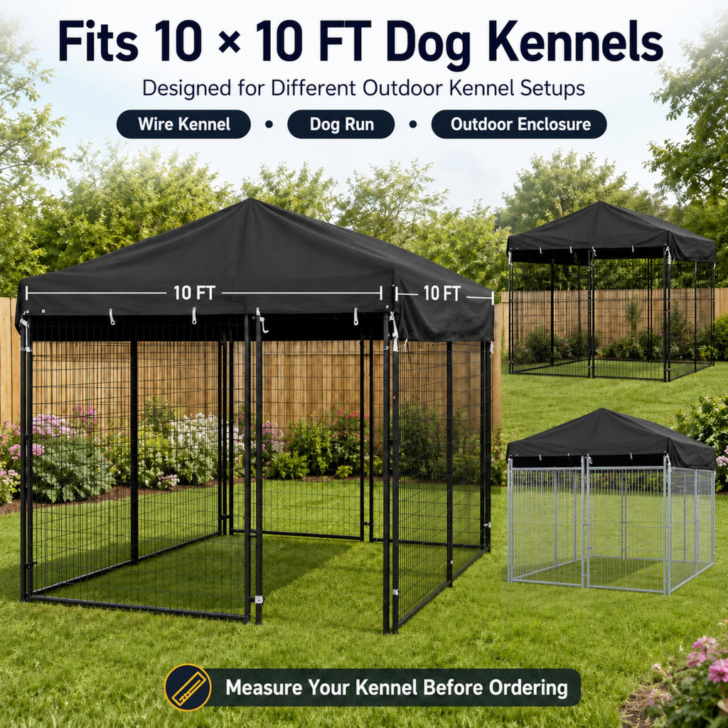 10x10 FT Heavy Duty Waterproof Dog Kennel Cover K159214